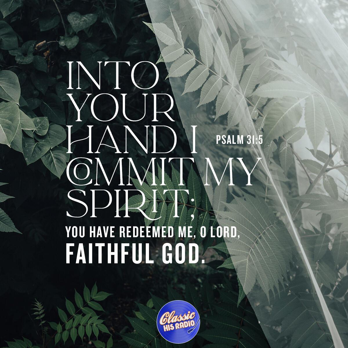 Psalm 31:5 - Verse of the Day