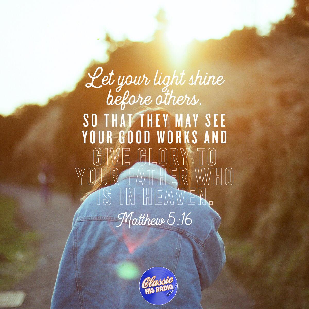 Matthew 5:16 - Verse of the Day