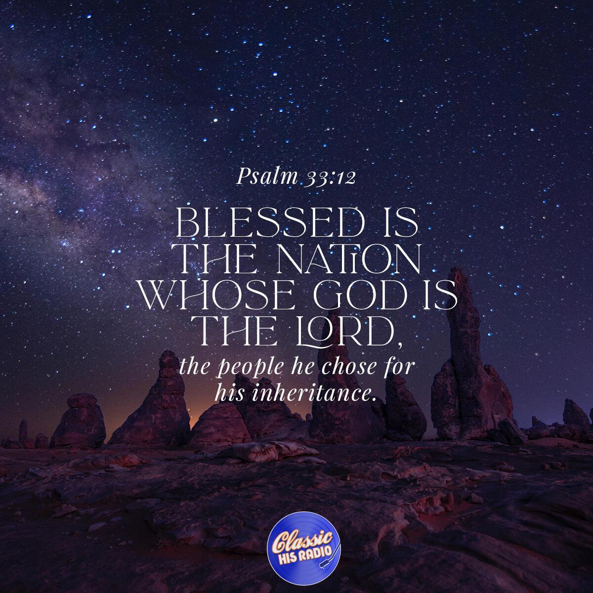 Psalm 33:12 - Verse of the Day