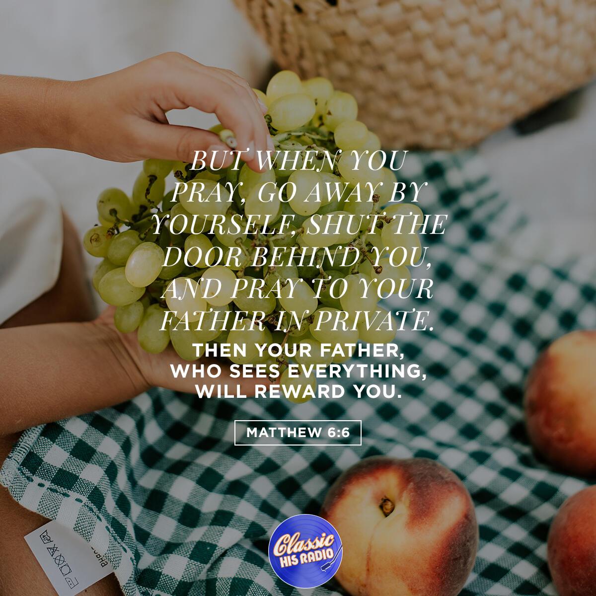 Matthew 6:6 - Verse of the Day