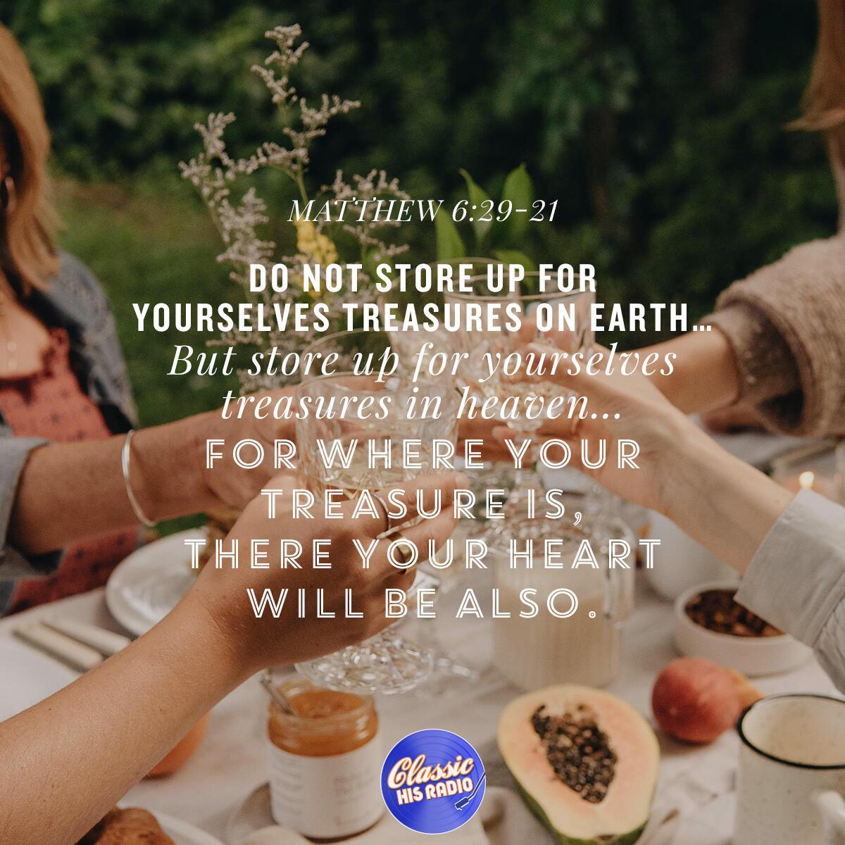 Matthew 6:29-21 - Verse of the Day