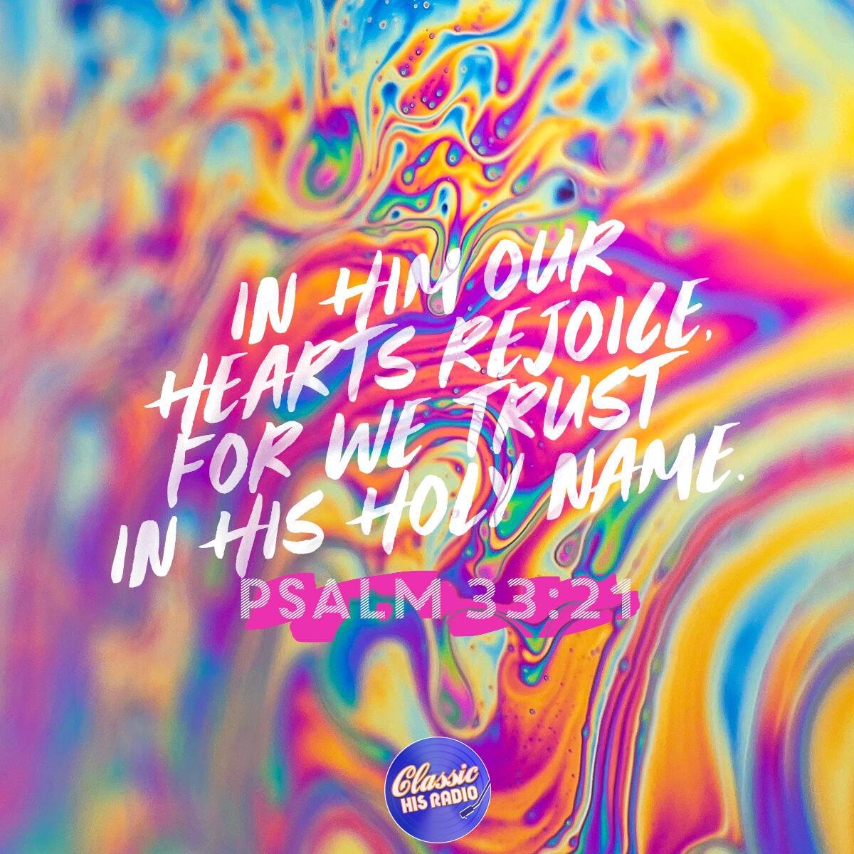 Psalm 33:21 - Verse of the Day