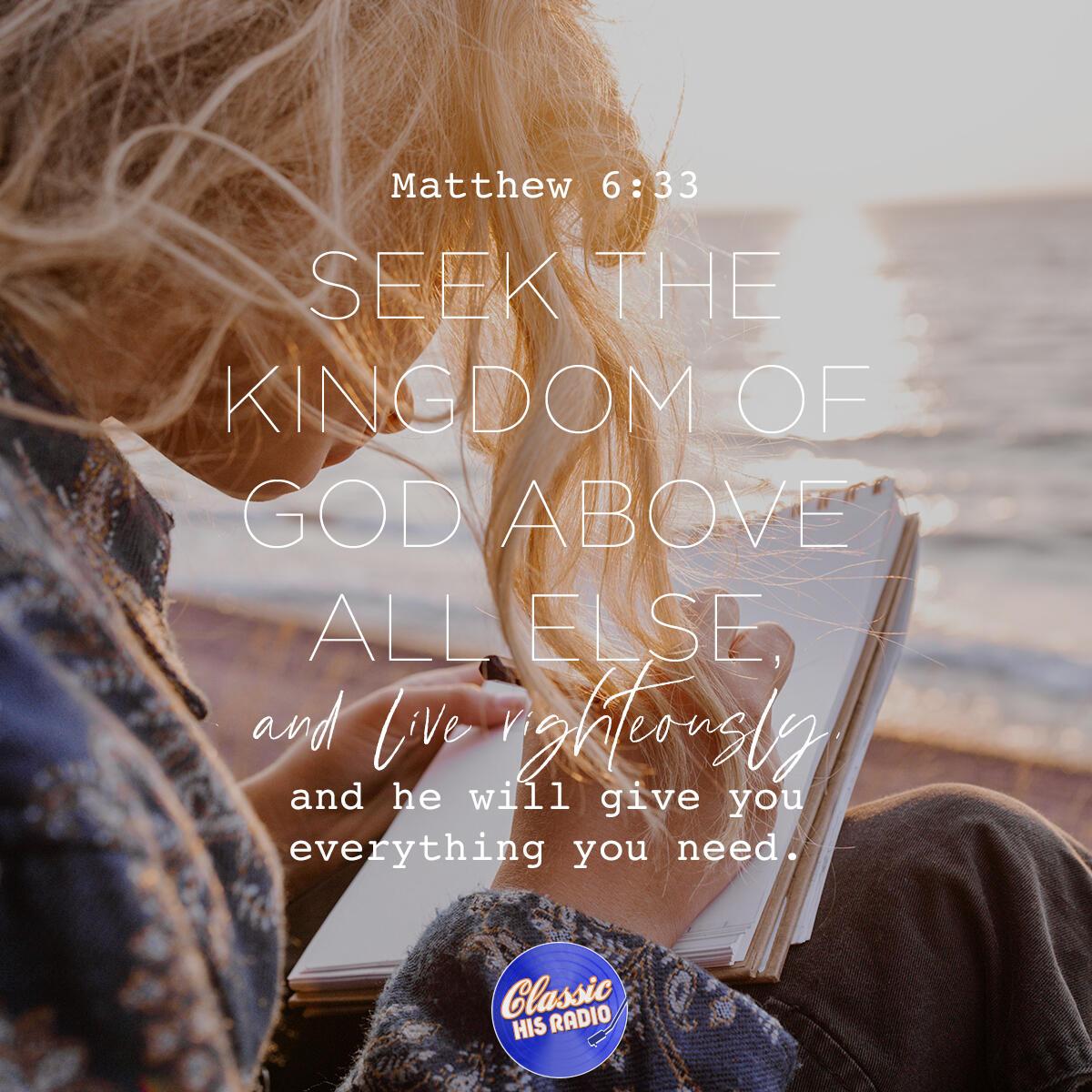 Matthew 6:33 - Verse of the Day
