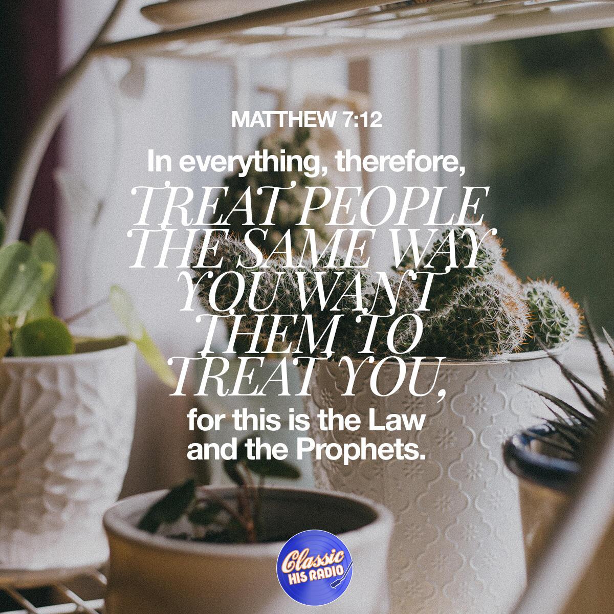 Matthew 7:12 - Verse of the Day