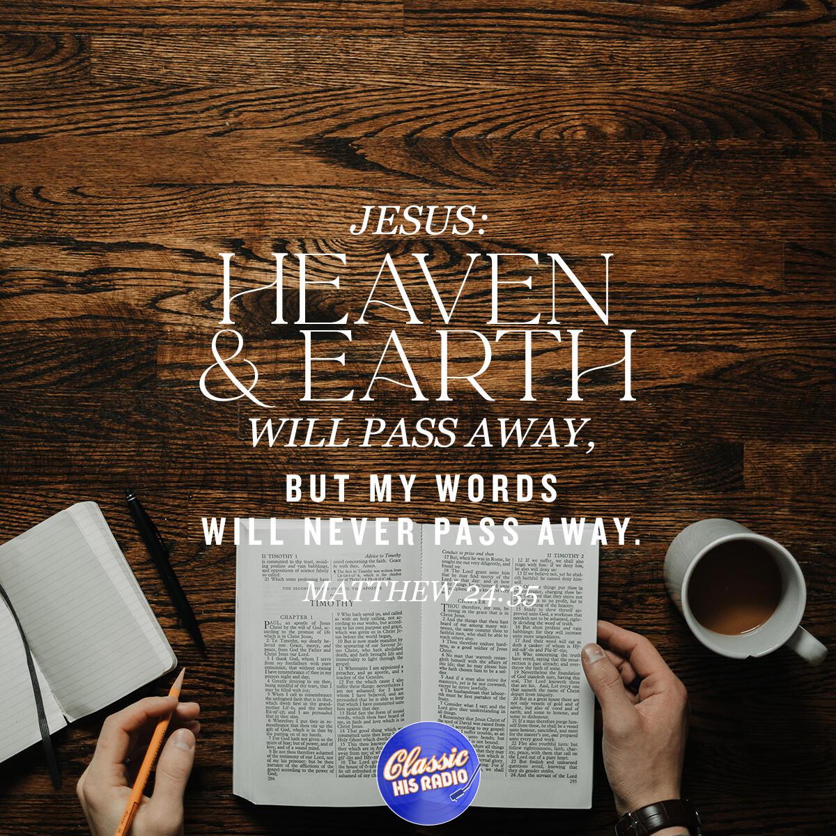 Matthew 24:35 - Verse of the Day