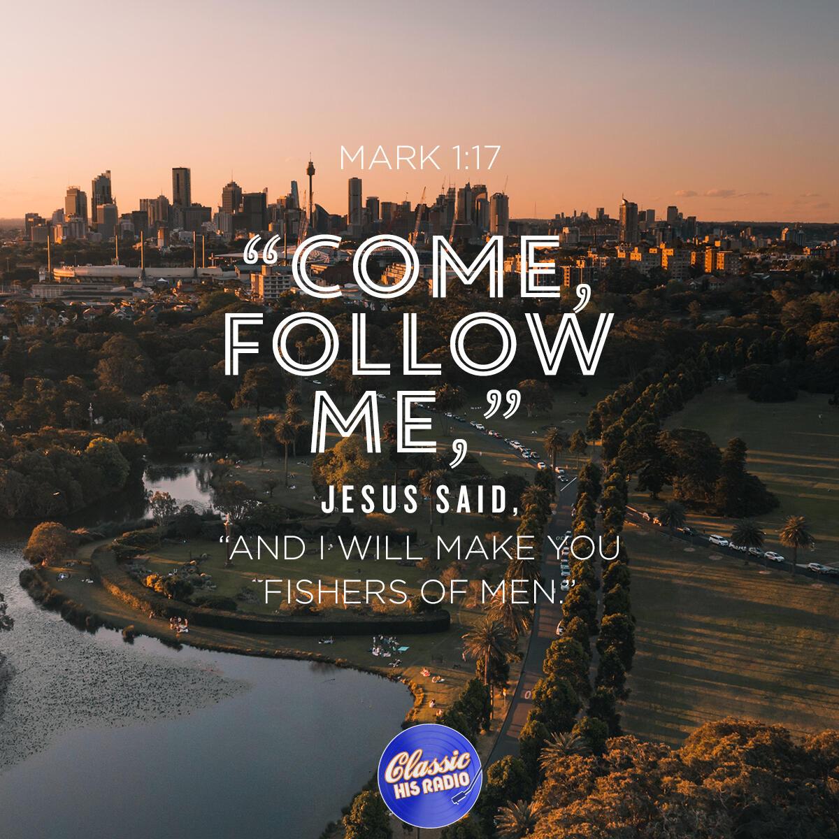 Mark 1:17 - Verse of the Day