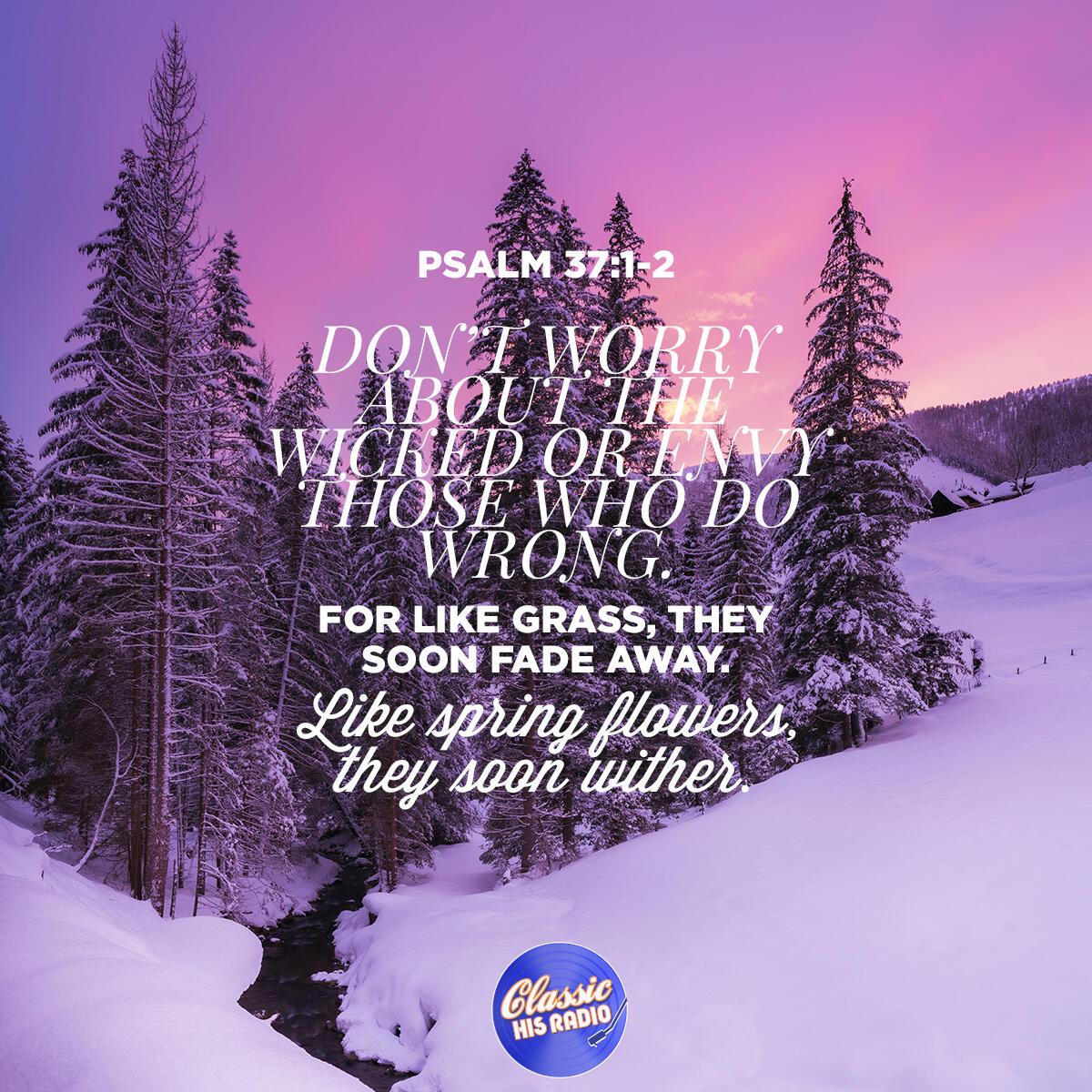 Psalm 37:1-2 - Verse of the Day