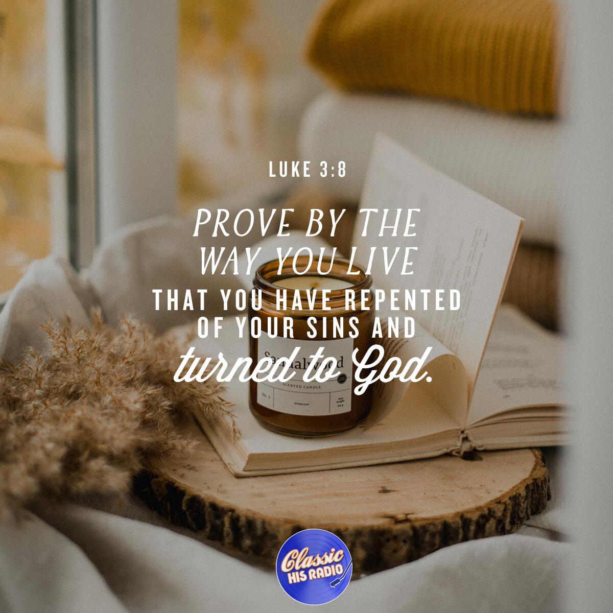 Luke 3:8 - Verse of the Day