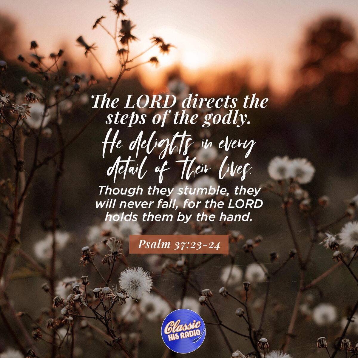 Psalm 37:23-24 - Verse of the Day