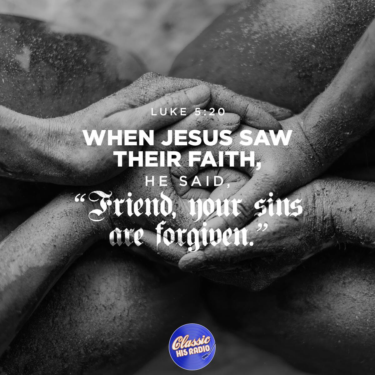 Luke 5:20 - Verse of the Day