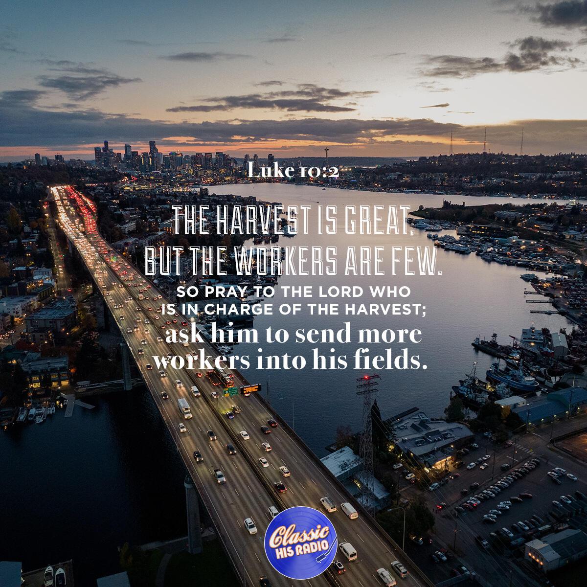 Luke 10:2 - Verse of the Day