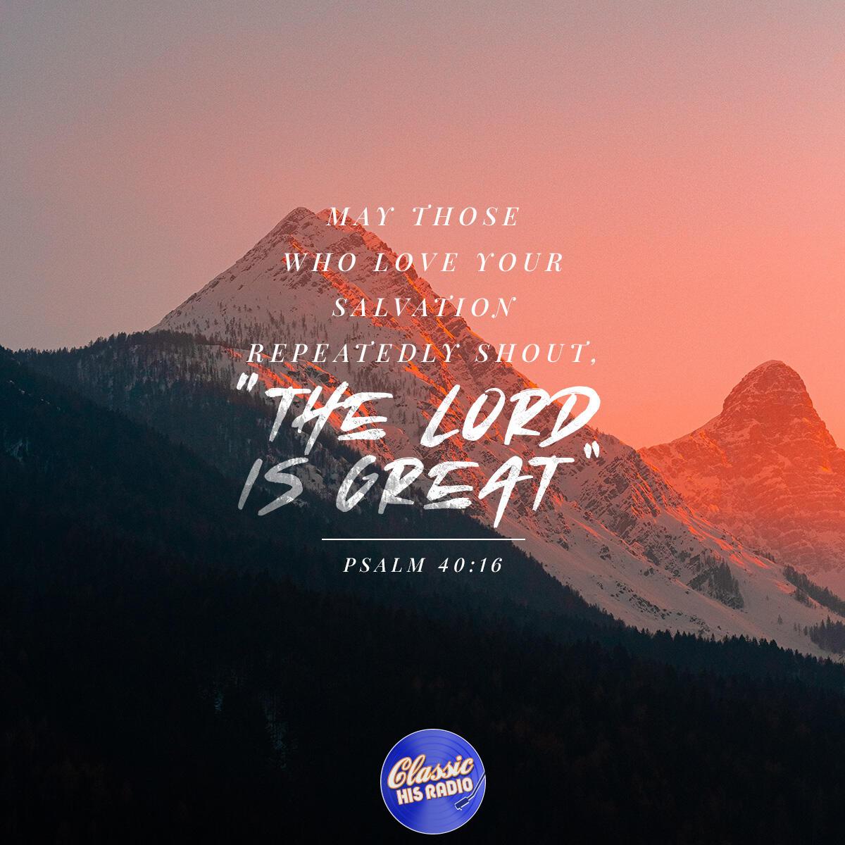 Psalm 40:16 - Verse of the Day