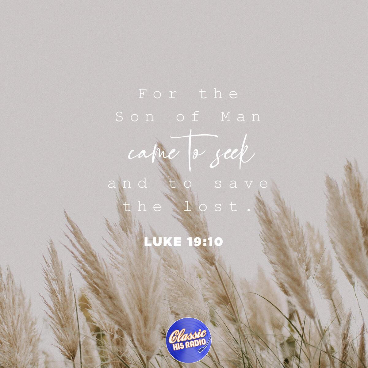 Luke 19:10 - Verse of the Day