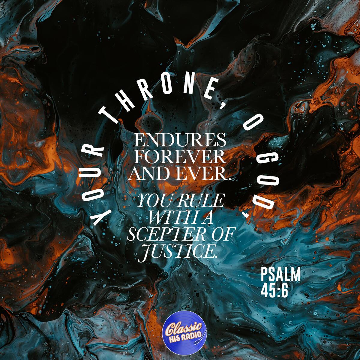 Psalm 45:6 - Verse of the Day