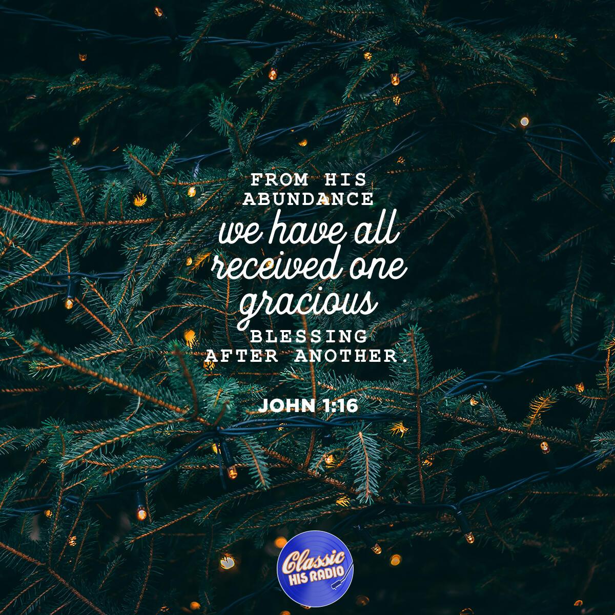 John 1:16 - Verse of the Day