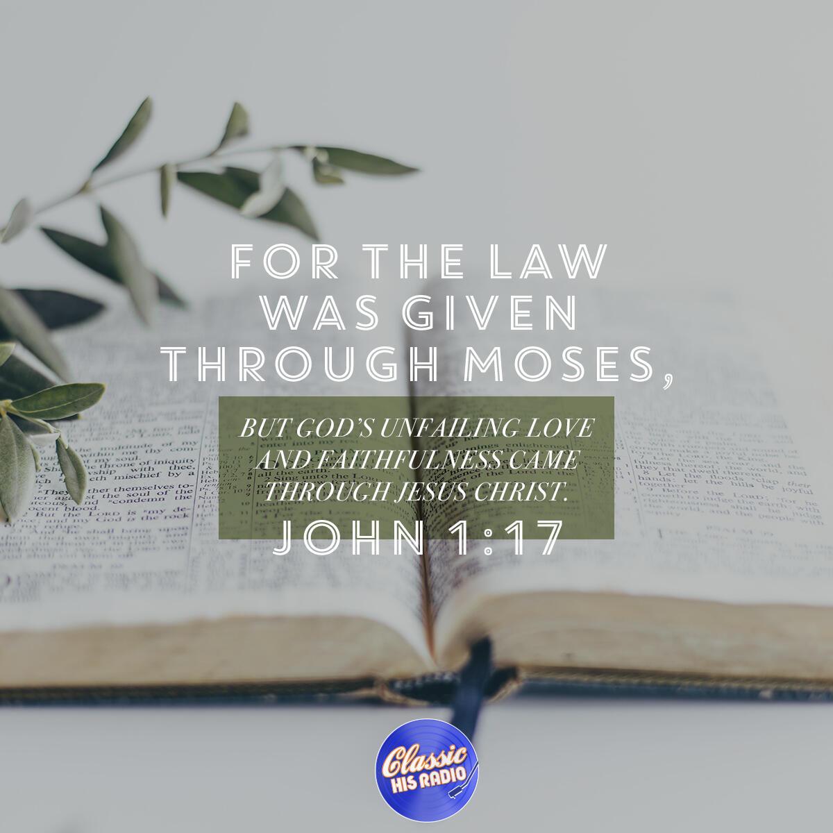 John 1:17 - Verse of the Day