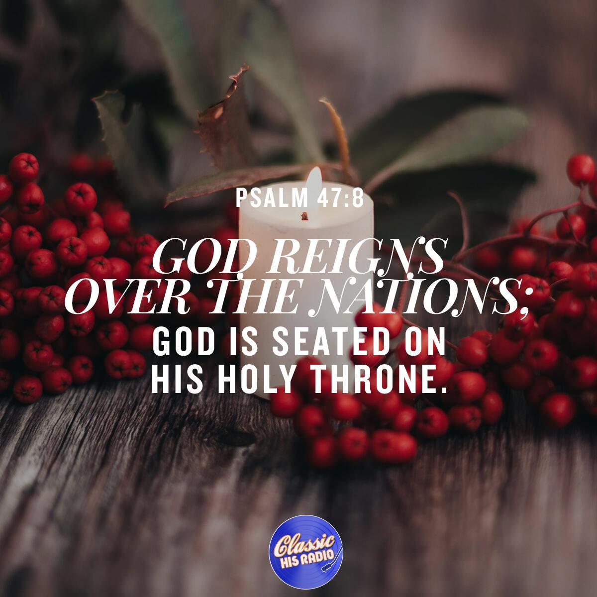 Psalm 47:8 - Verse of the Day