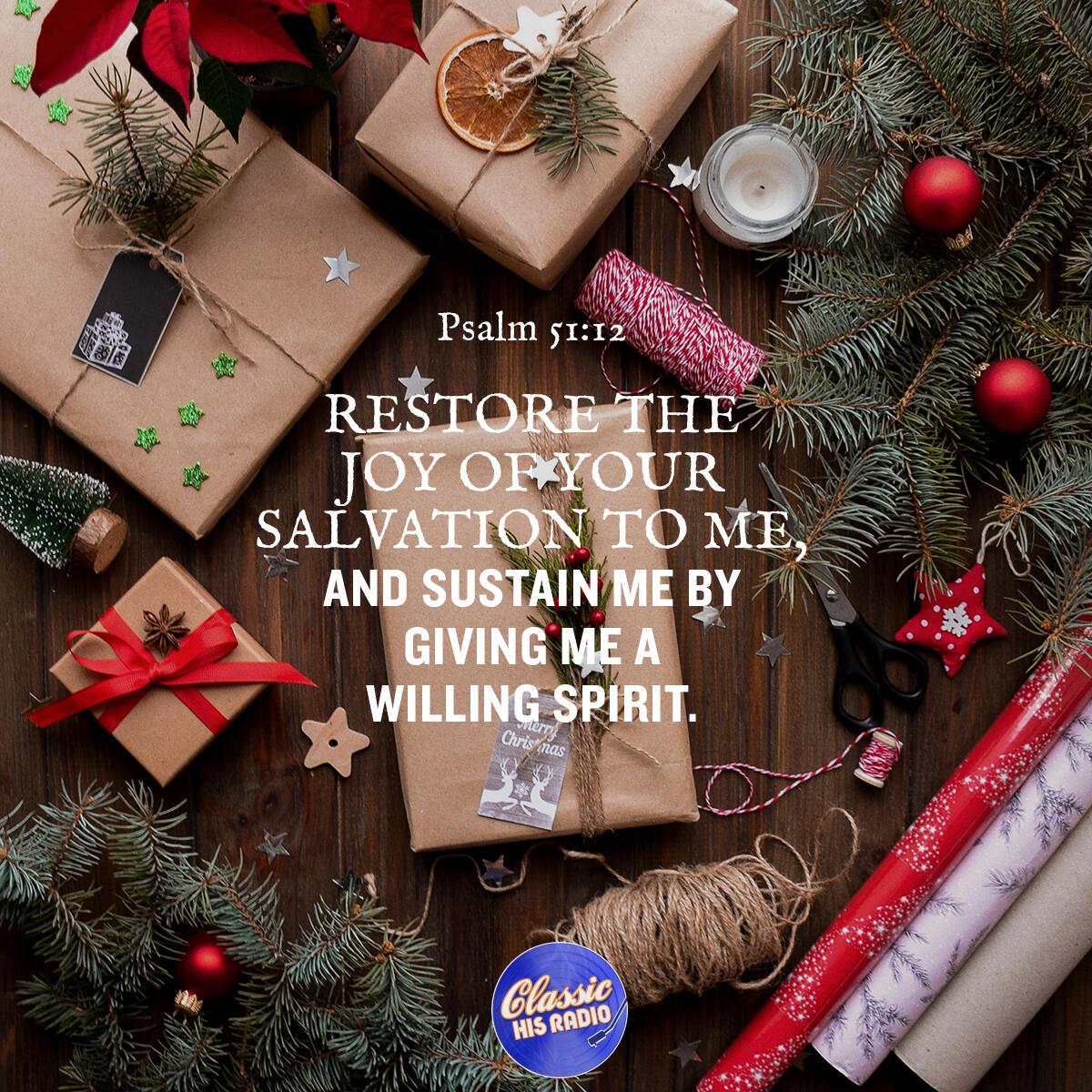 Psalm 51:12 - Verse of the Day