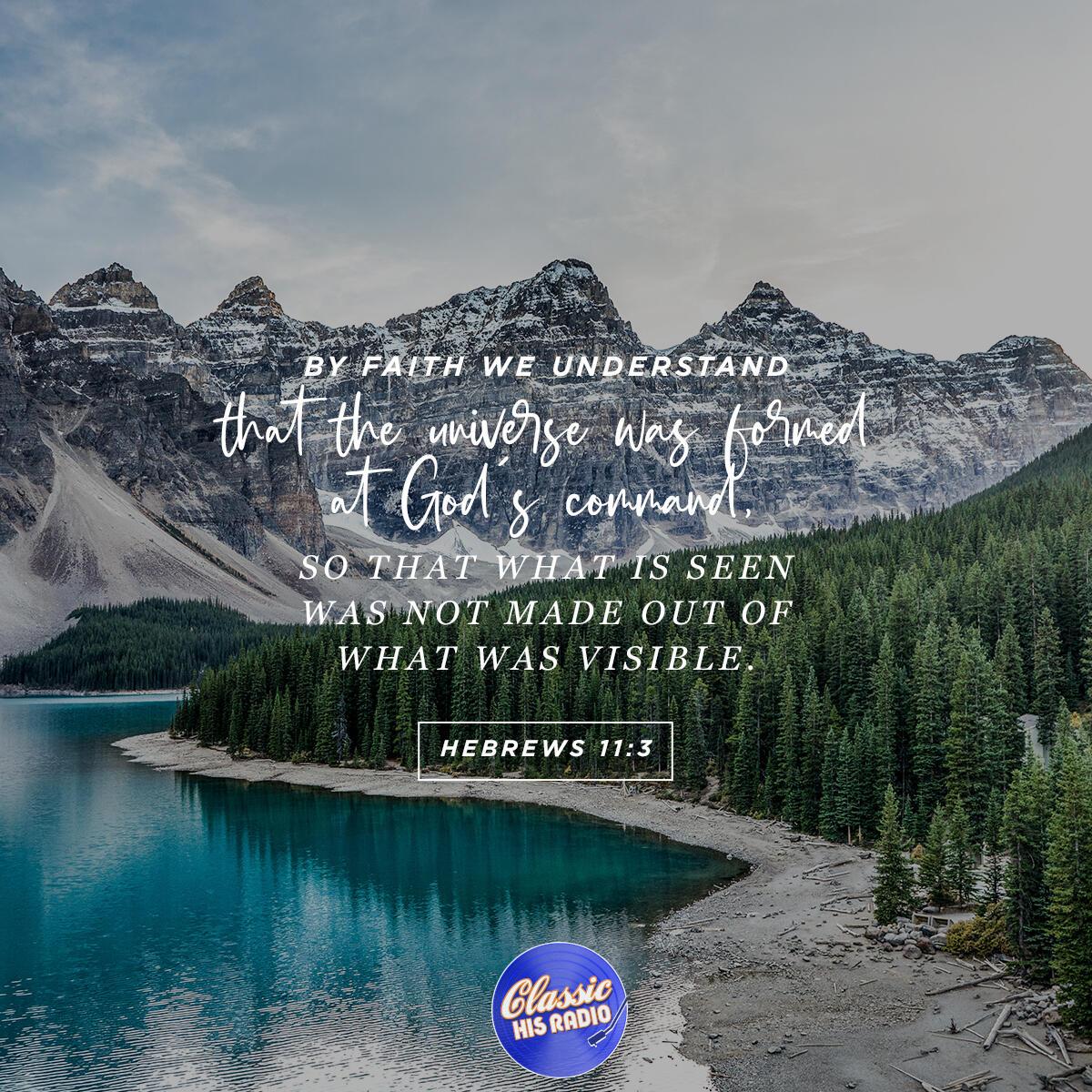 Hebrews 11:3 - Verse of the Day
