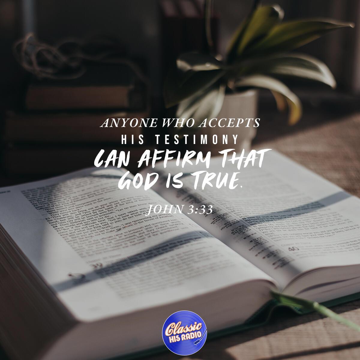 John 3:33 - Verse of the Day