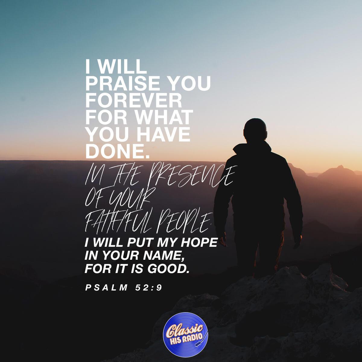Psalm 52:9 - Verse of the Day