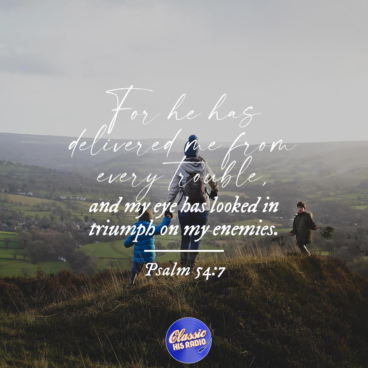 Psalm 54:7 - Verse of the Day
