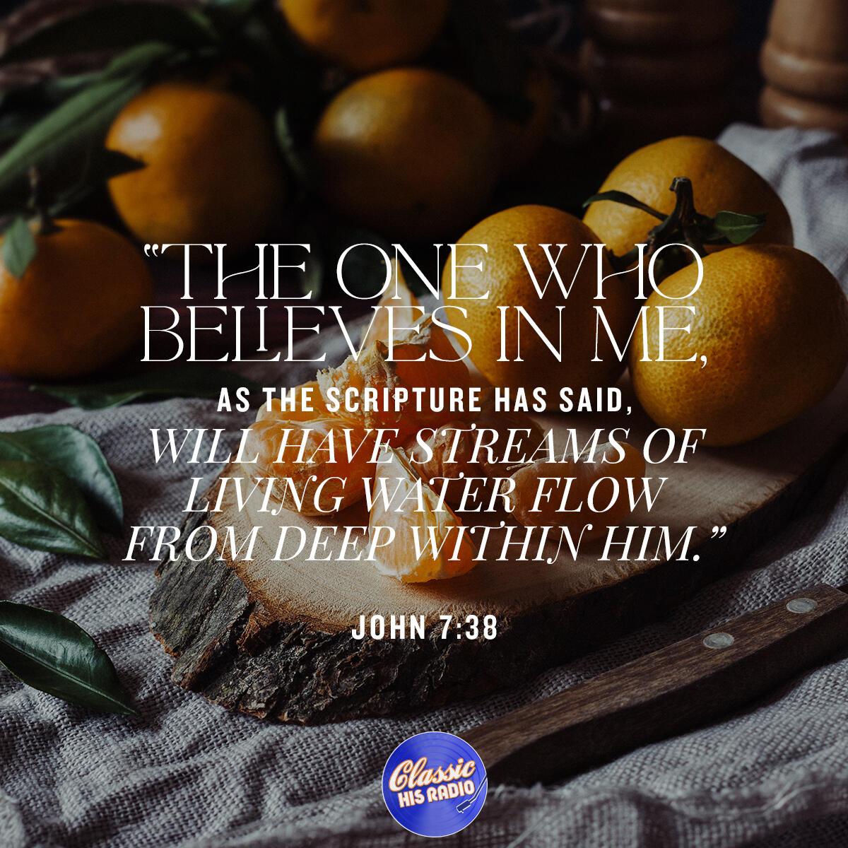 John 7:38 - Verse of the Day
