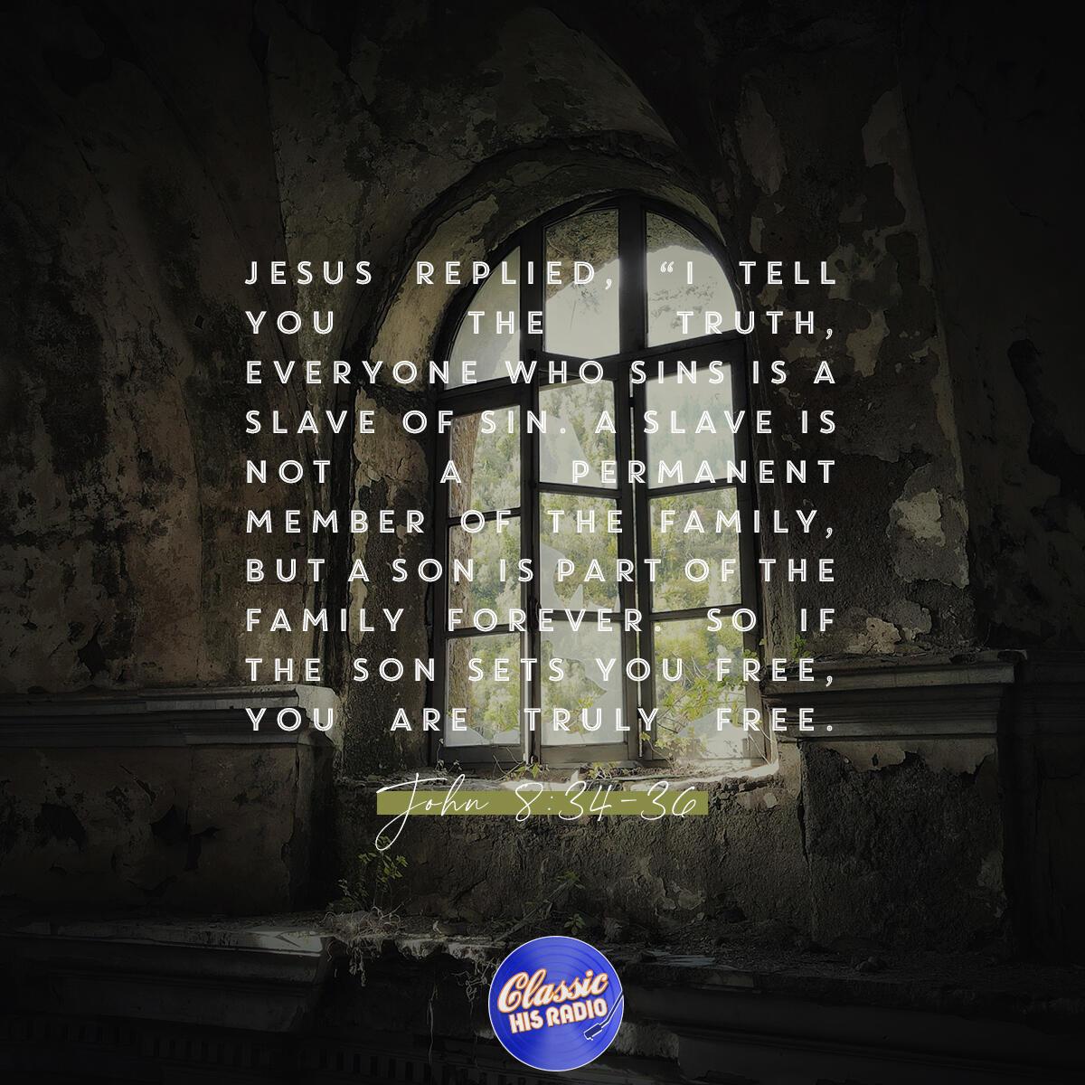 John 8:34-36 - Verse of the Day