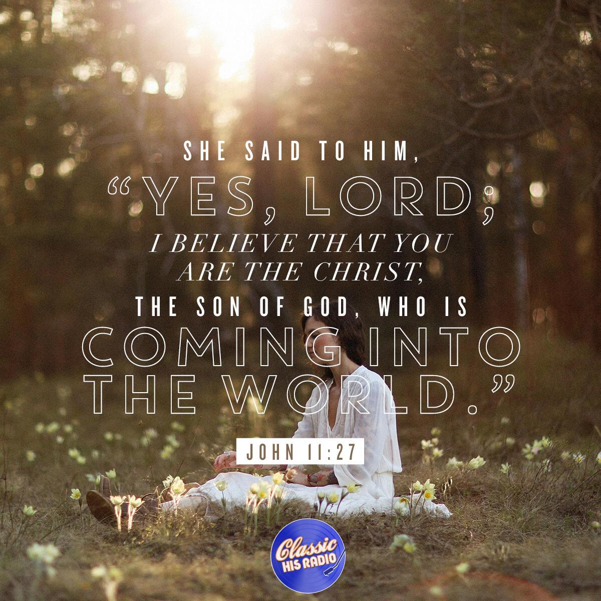 John 11:27 - Verse of the Day