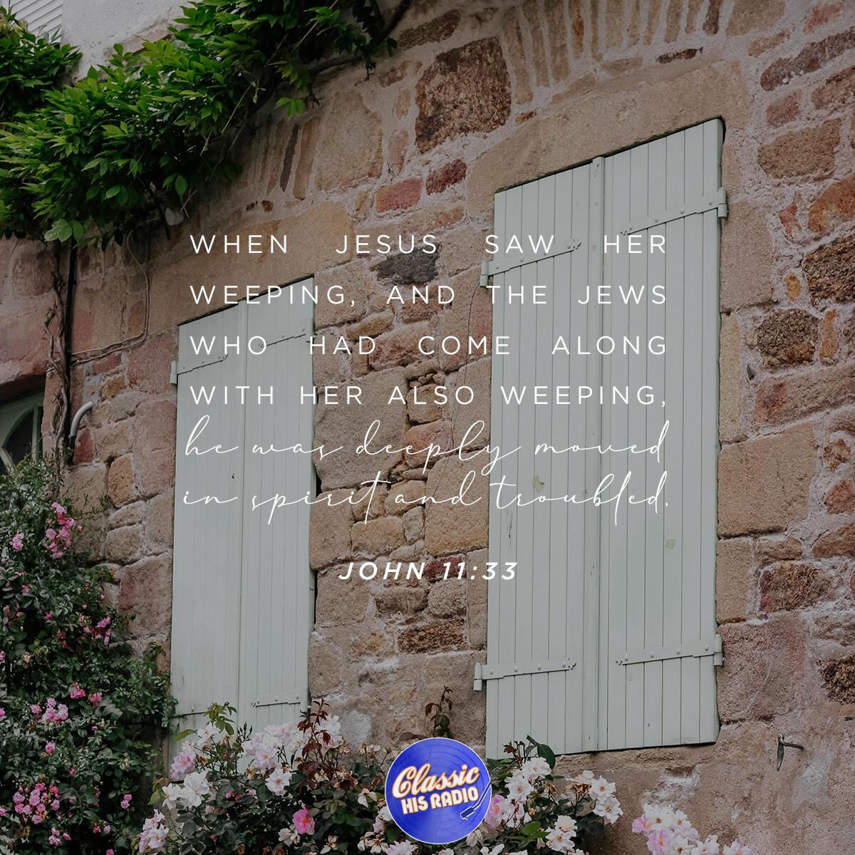 John 11:33 - Verse of the Day