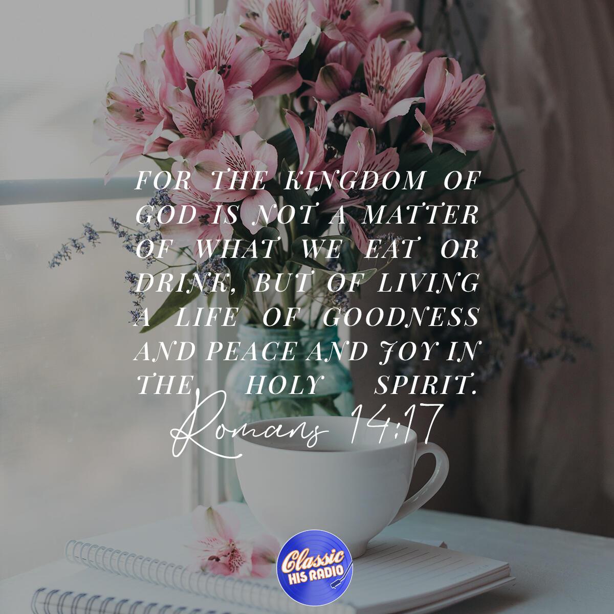 Romans 14:17 - Verse of the Day