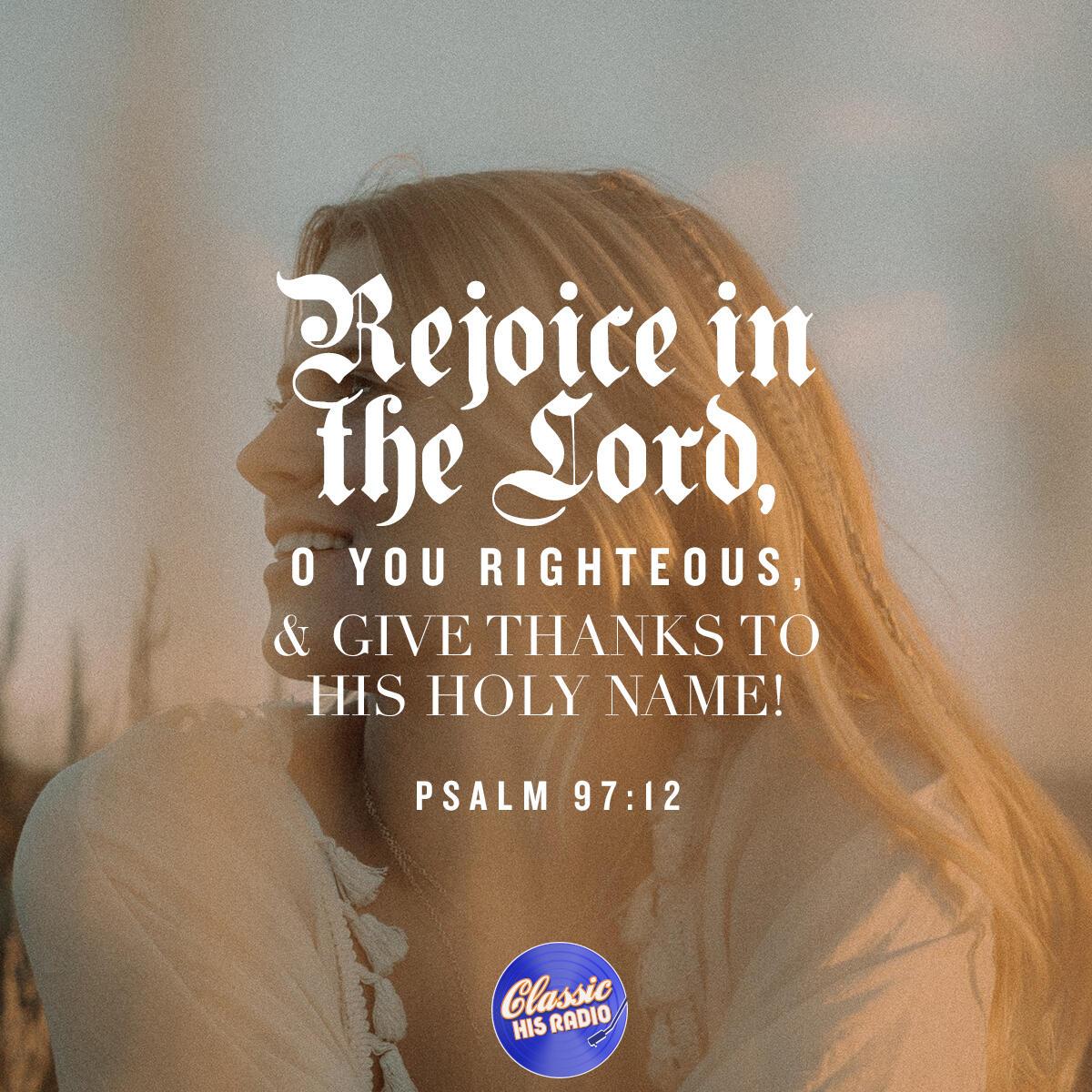 Psalm 97:12 - Verse of the Day