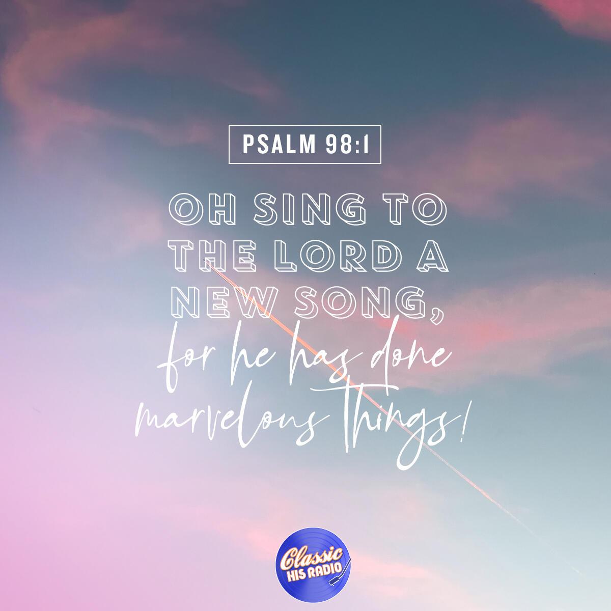 Psalm 98:1 - Verse of the Day