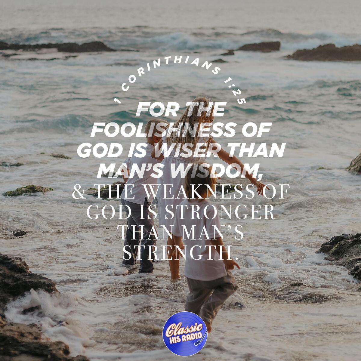 1 Corinthians 1:25 - Verse of the Day