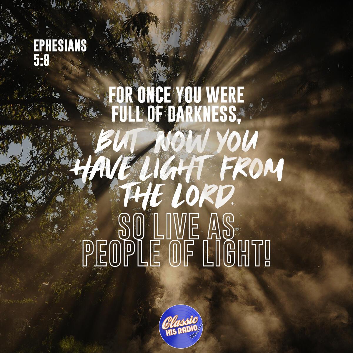 Ephesians 5:8 - Verse of the Day