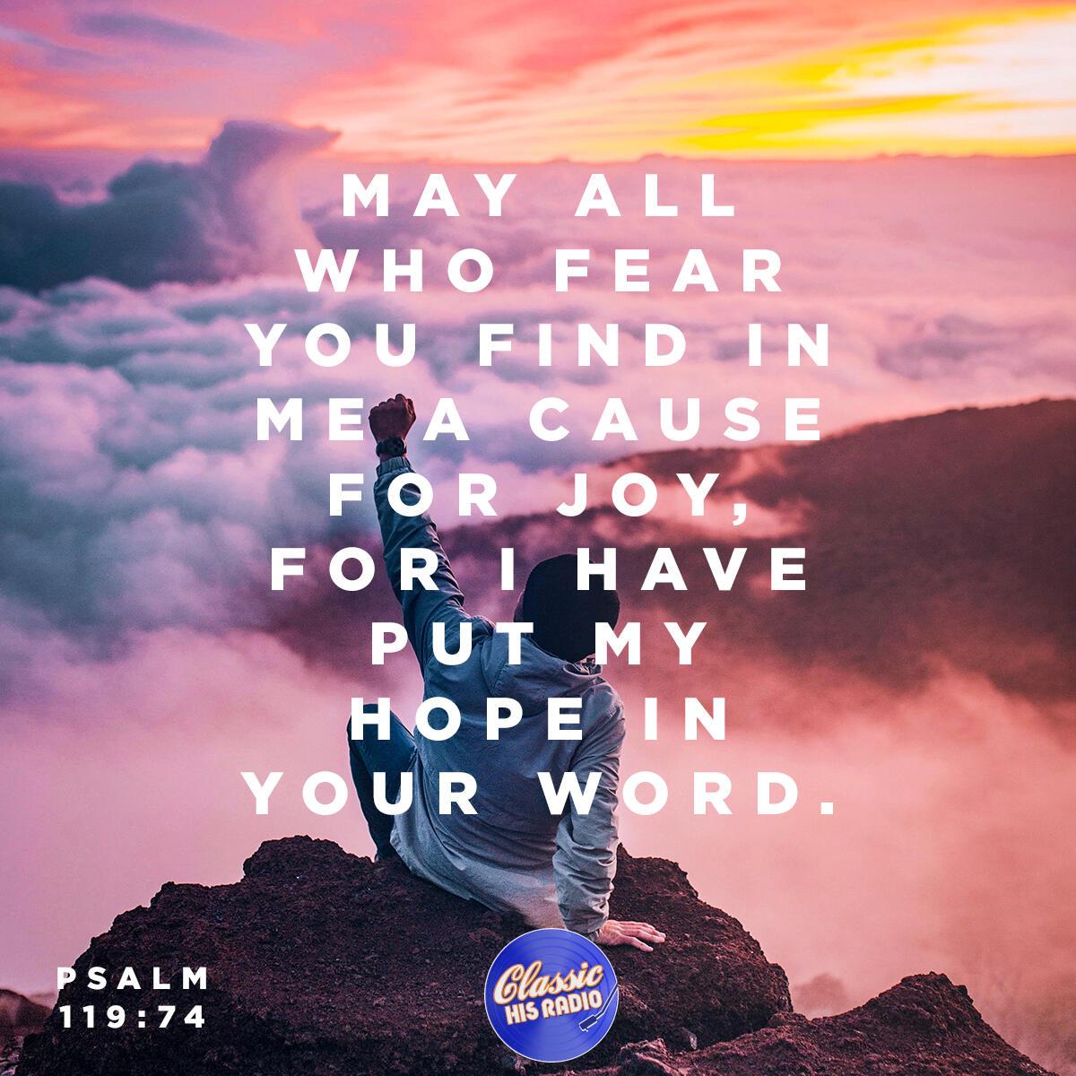 Psalm 119:74 - Verse of the Day