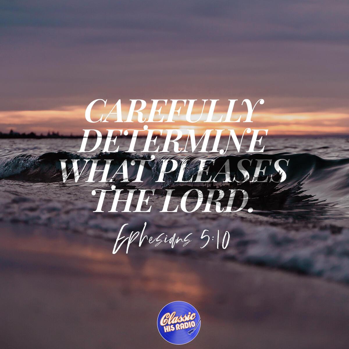 Ephesians 5:10 - Verse of the Day