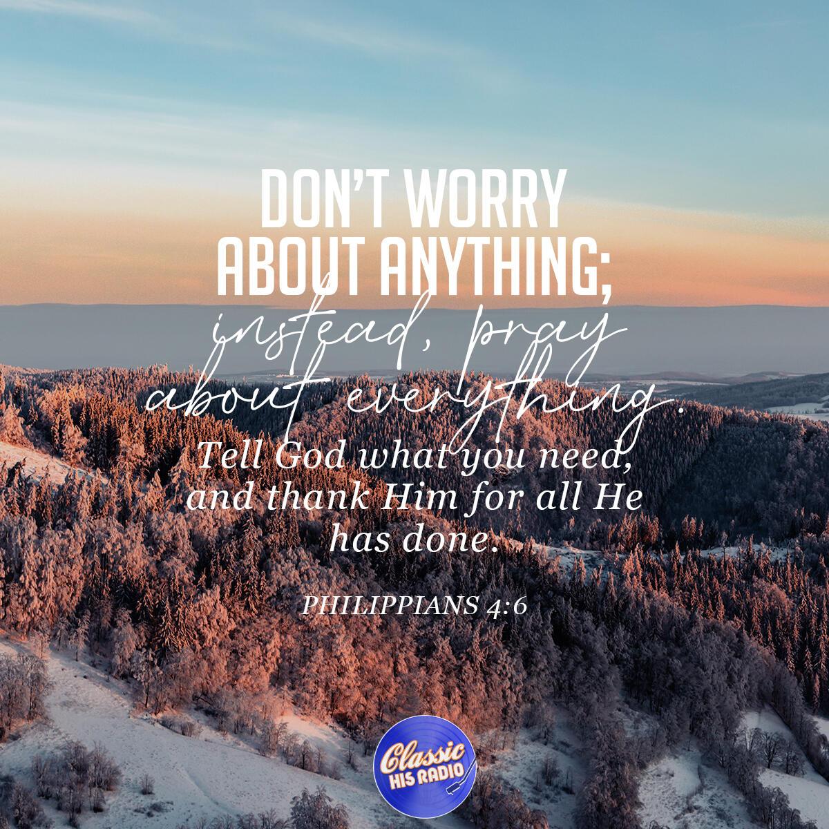 Philippians 4:6 - Verse of the Day