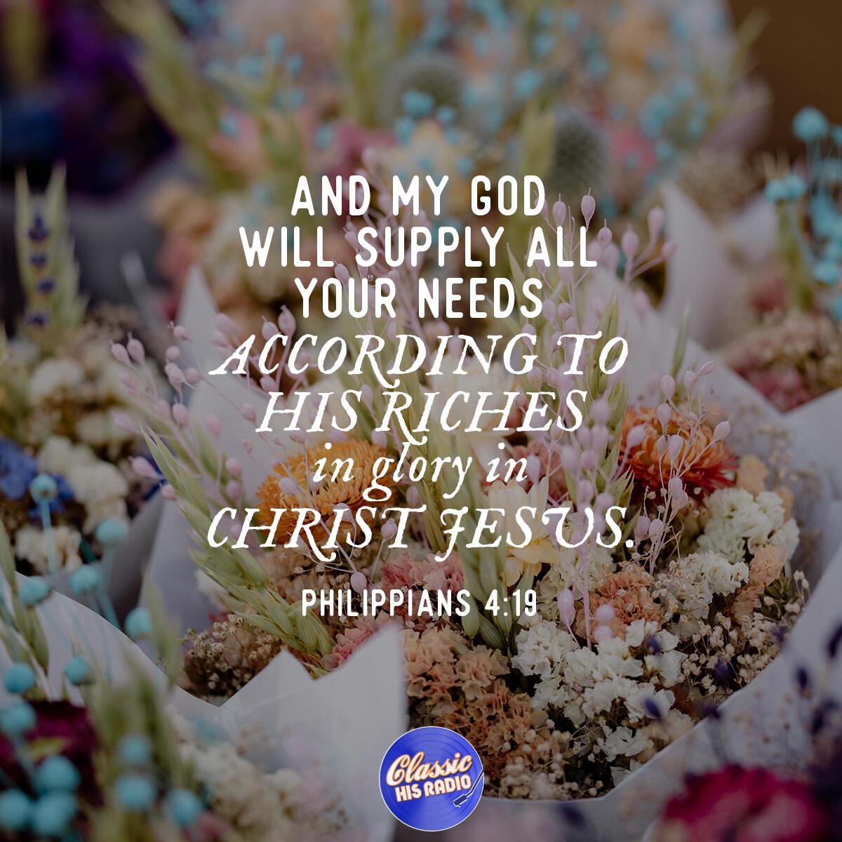 Philippians 4:19 - Verse of the Day