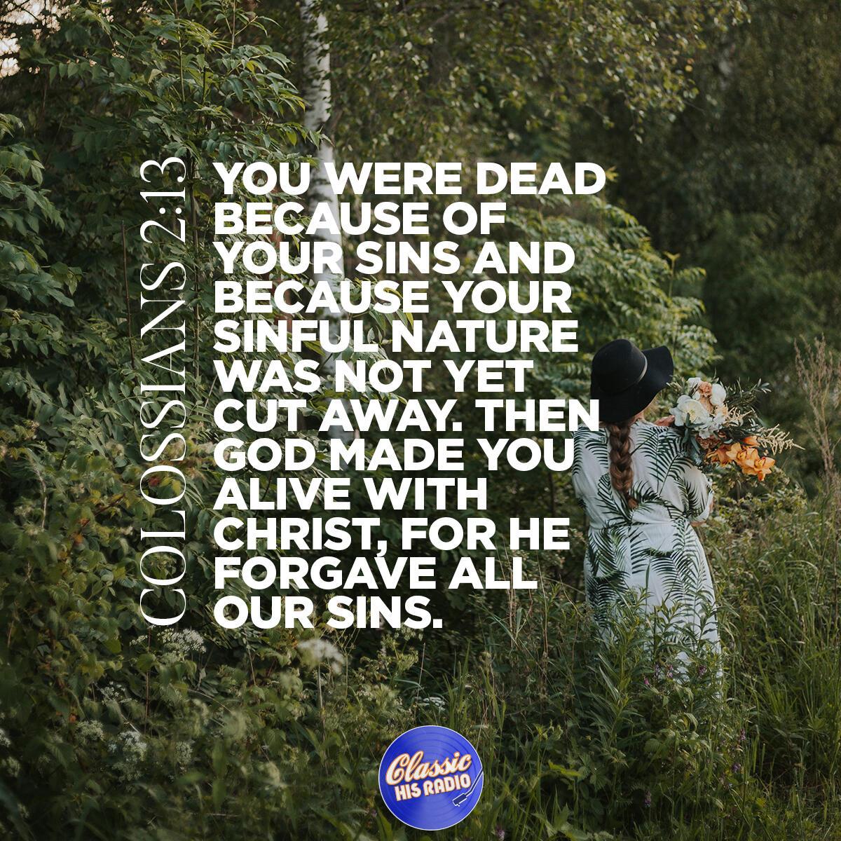 Colossians 2:13 - Verse of the Day