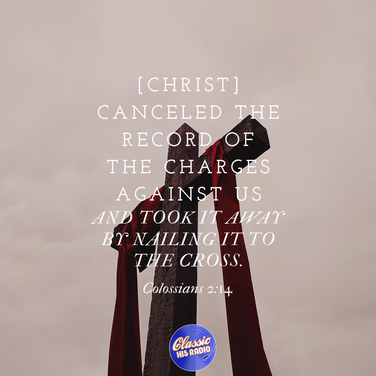 Colossians 2:14 - Verse of the Day