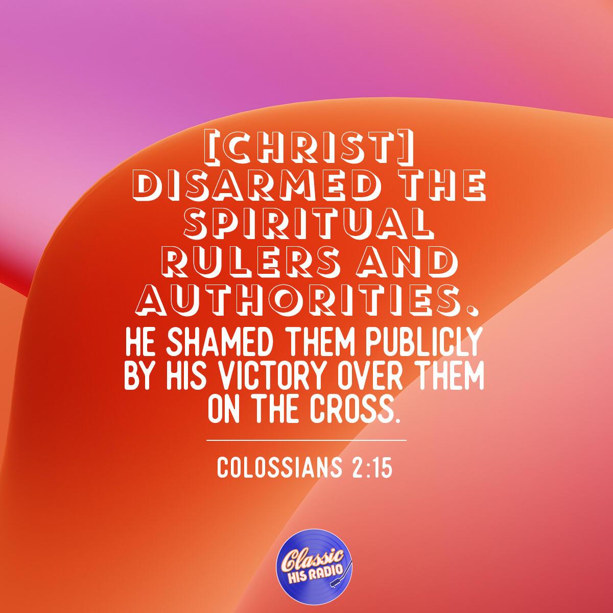 Colossians 2:15 - Verse of the Day