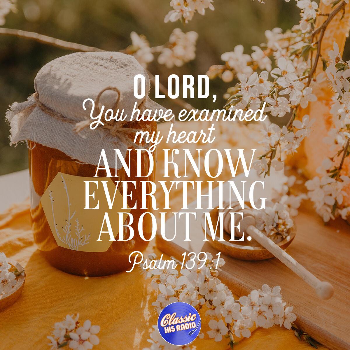 Psalm 139:1 - Verse of the Day