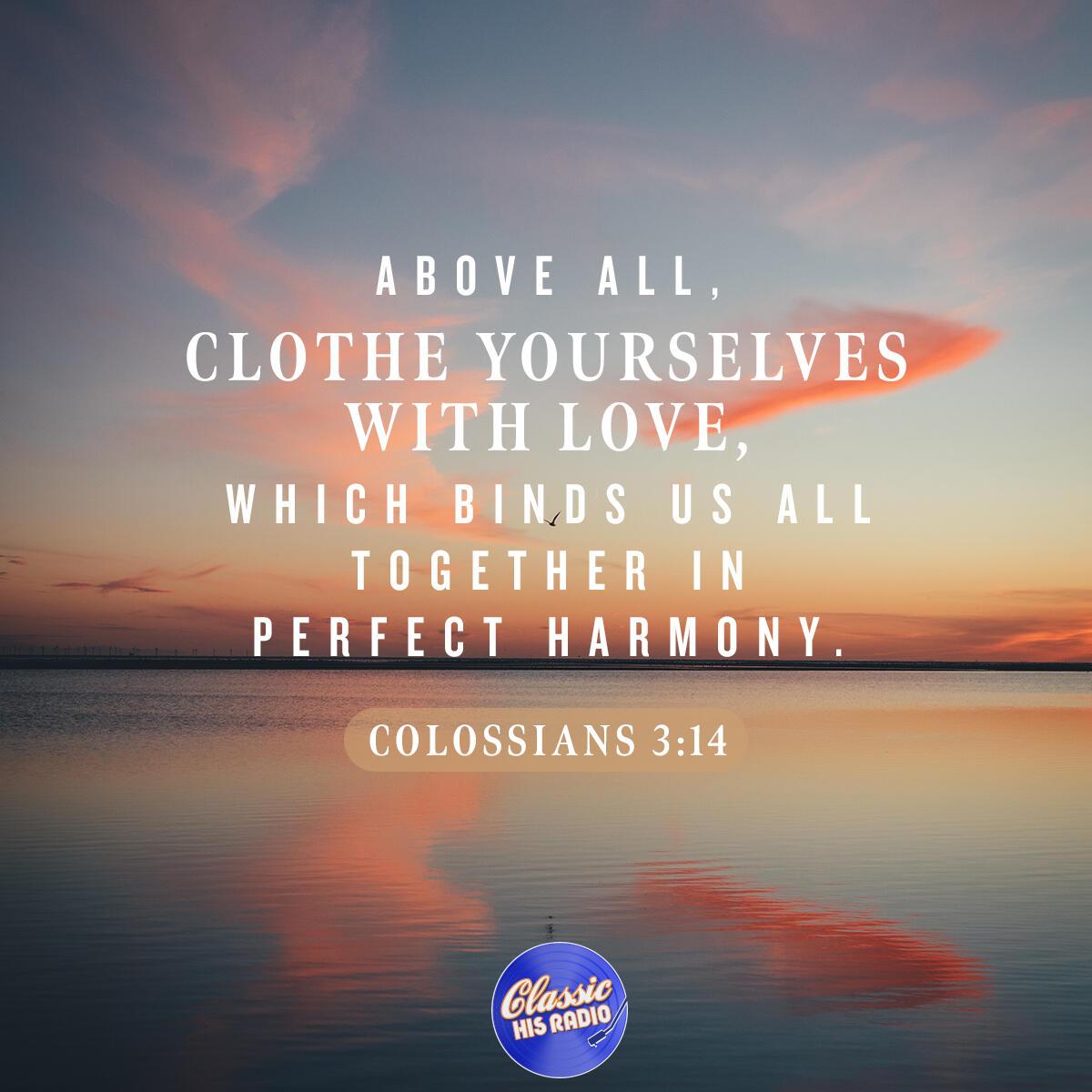 Colossians 3:14 - Verse of the Day