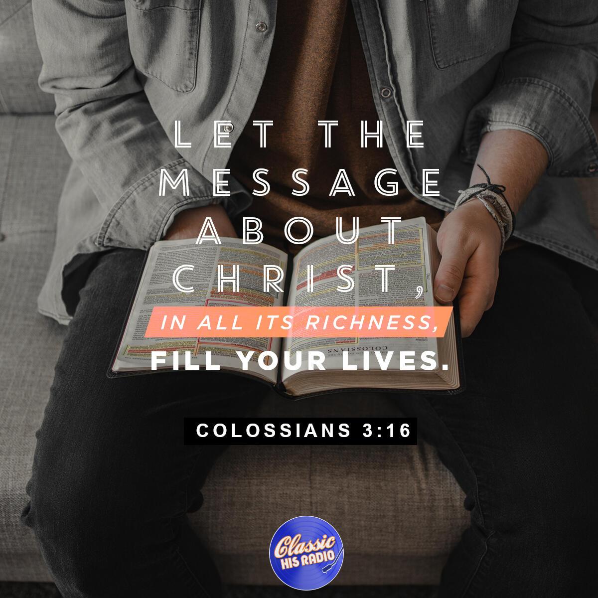 Colossians 3:16 - Verse of the Day