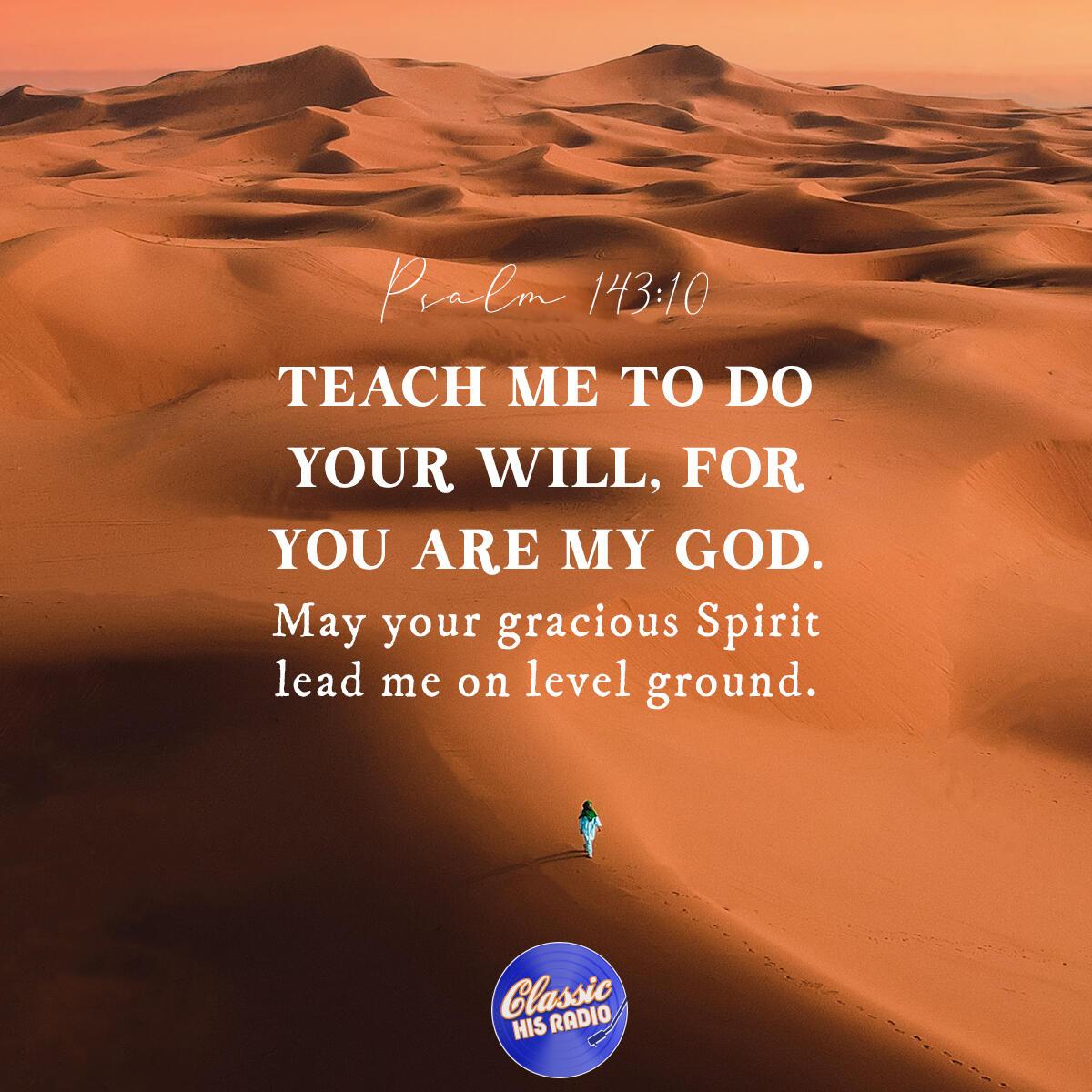 Psalm 143:10 - Verse of the Day