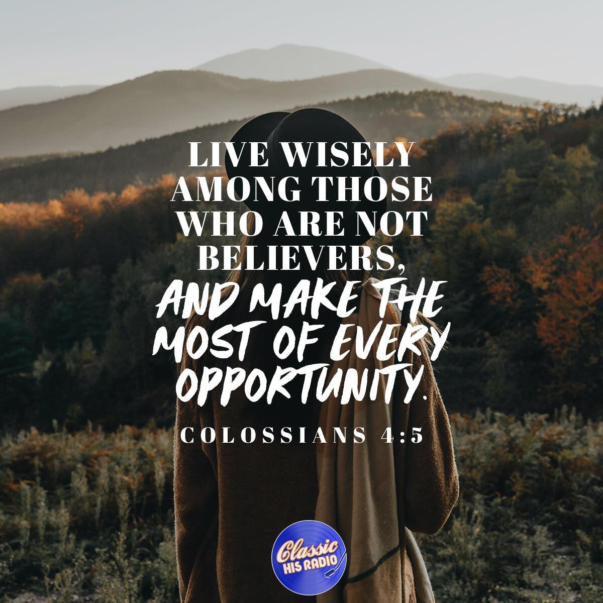 Colossians 4:5 - Verse of the Day