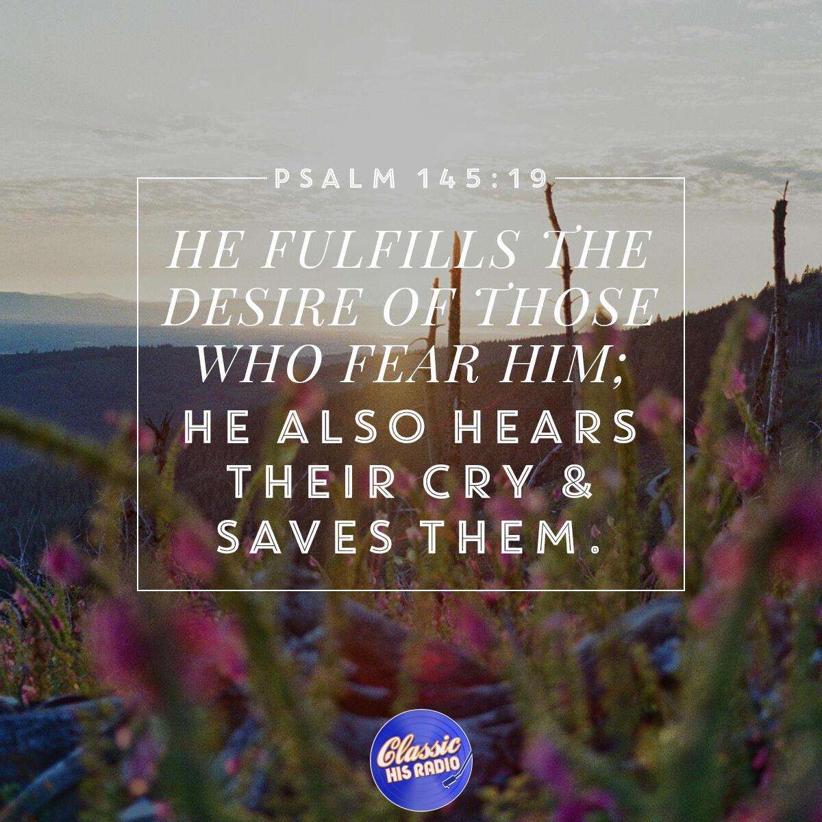 Psalm 145:19 - Verse of the Day
