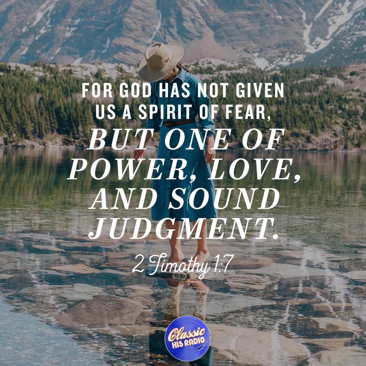 2 Timothy 1:7 - Verse of the Day