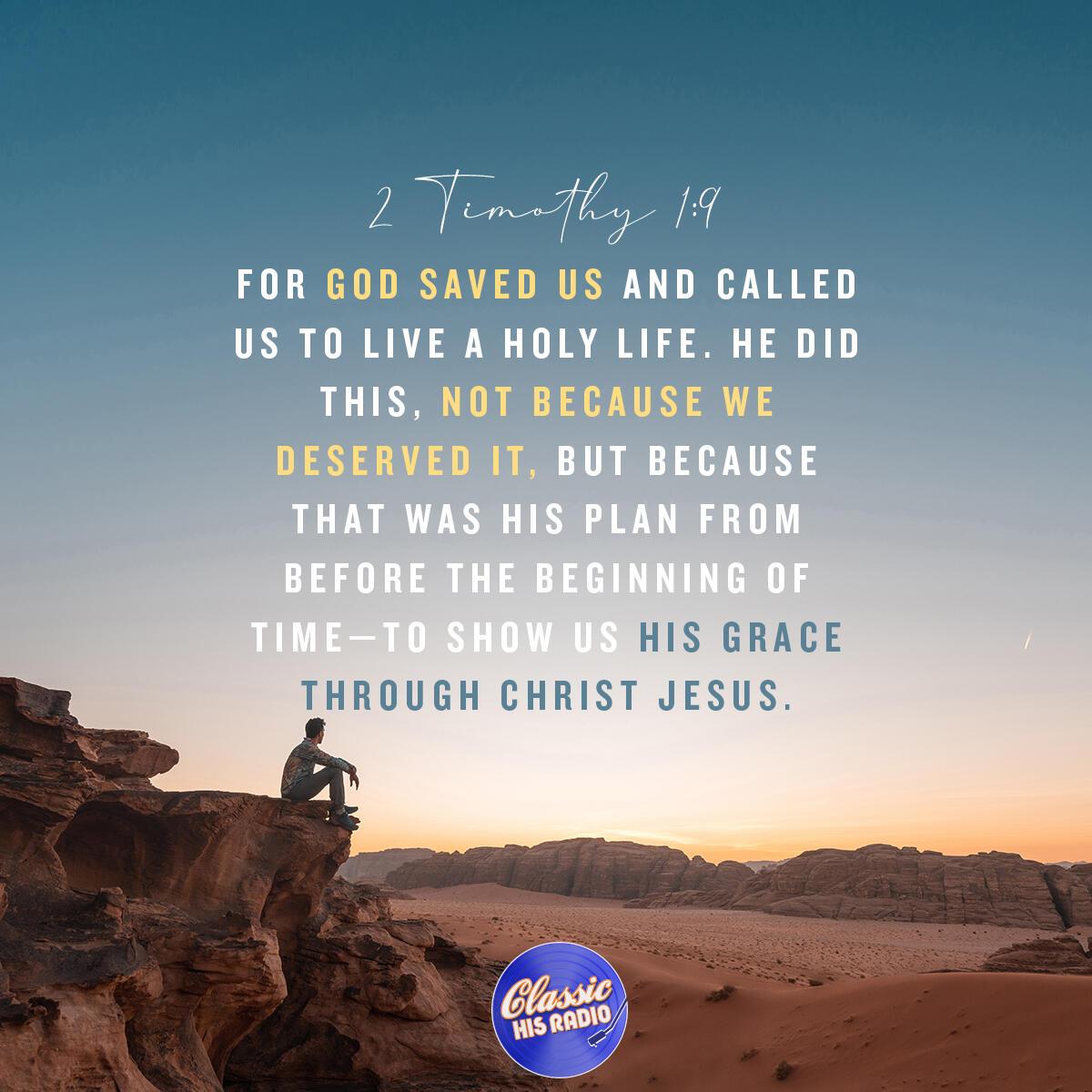 2 Timothy 1:9 - Verse of the Day